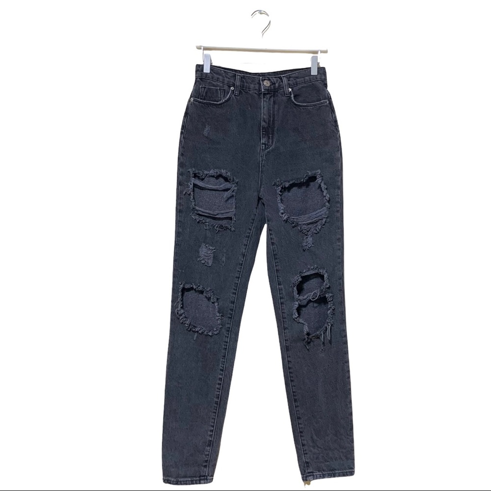 Like New Urban Outfitters BDG Black Mom High Rise Jeans Waist 25